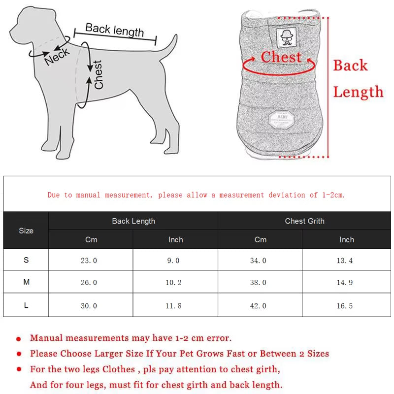 Winter Dog Clothes Thick Warm Clothes for Small Dogs Hooded Puppy Pet Dog Coat Jacket Classic Chihuahua Yorkie Clothing Outfits