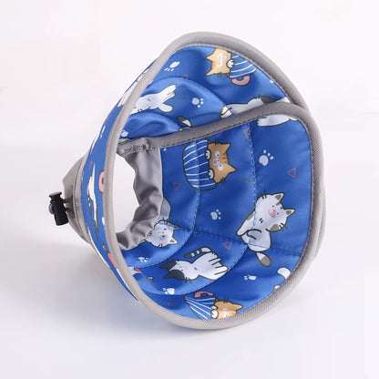 1Pc Soft Cat Recovery Collar,Protective Adjustable Pet Cone Collar for after Surgery,Comfortable Lightweight Elizabethan Collar