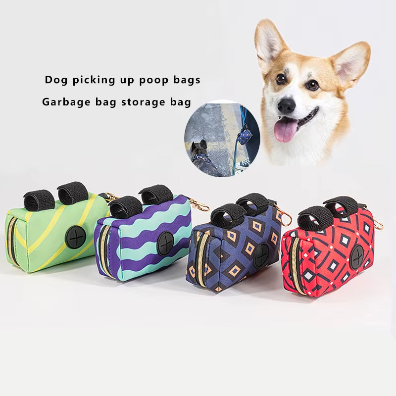 Portable Dog Poop Biodegradable Bag Dispenser Pouch Pet Puppy Cat Pick up Poop Bag Holder Pets Supplies Garbage Bags
