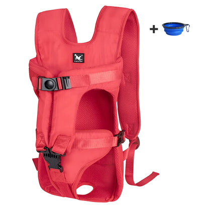 Outdoor Pet Front Dog Carrier Backpacks Adjustable Hands Free Dog Backpack Carrier for Medium Small Dogs