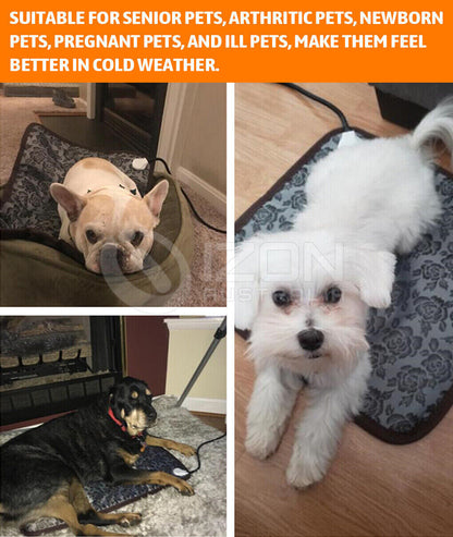 Large Pet Electric Heat Mat AU Plug Warmer Pad Blanket Waterproof Dog Cushion