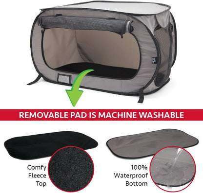 Large Pop Open Kennel, Portable Cat Cage Kennel, Waterproof Pet Bed, Carrier Collection