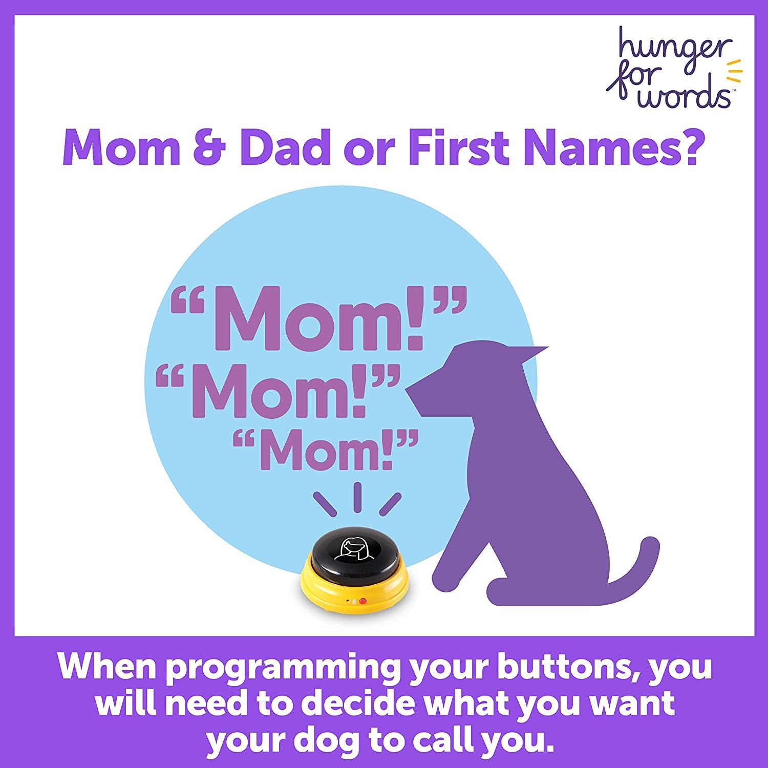 Talking Pet Next Words Names Button Set (3 Pieces)