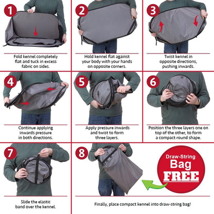 Large Pop Open Kennel, Portable Cat Cage Kennel, Waterproof Pet Bed, Carrier Collection