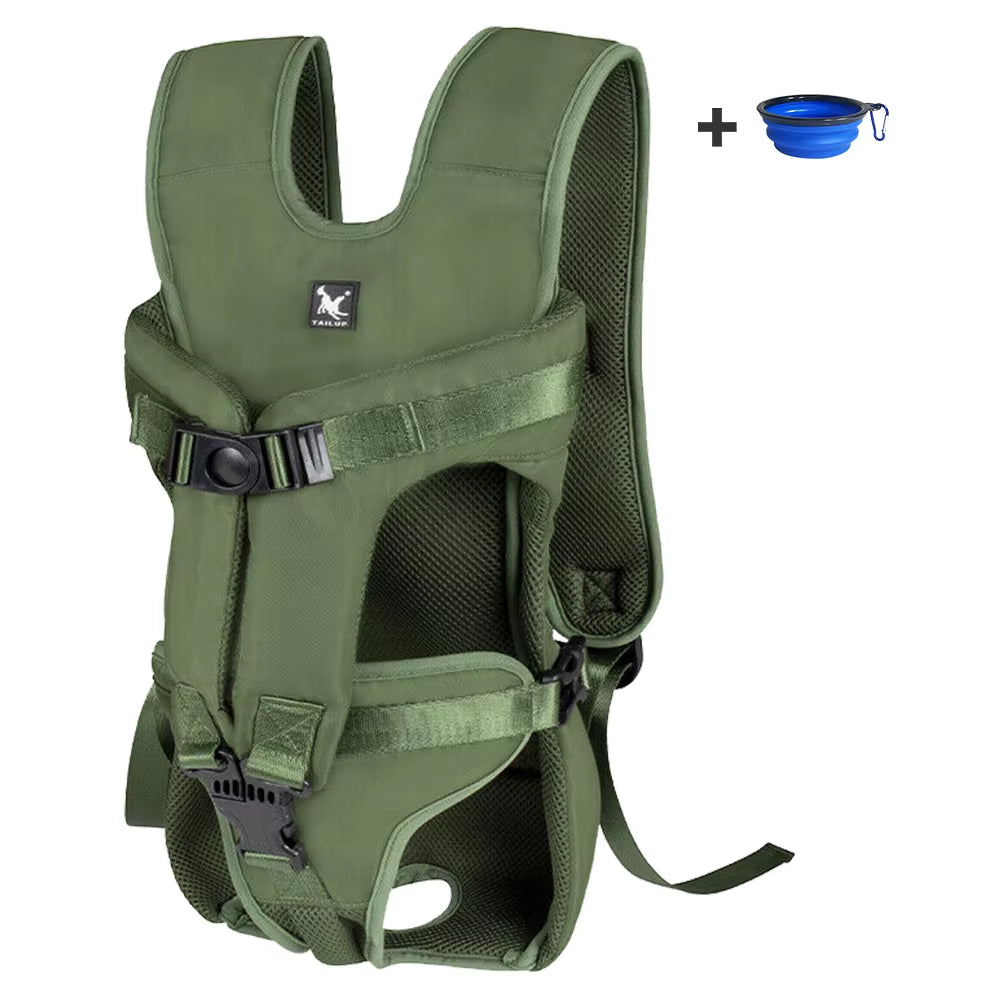 Outdoor Pet Front Dog Carrier Backpacks Adjustable Hands Free Dog Backpack Carrier for Medium Small Dogs