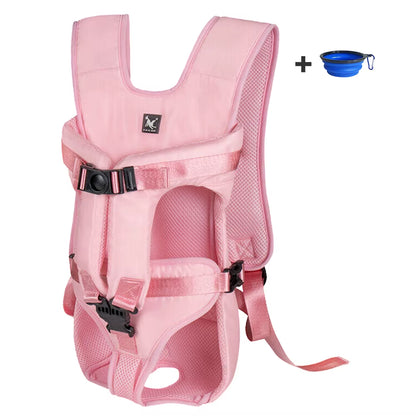 Outdoor Pet Front Dog Carrier Backpacks Adjustable Hands Free Dog Backpack Carrier for Medium Small Dogs