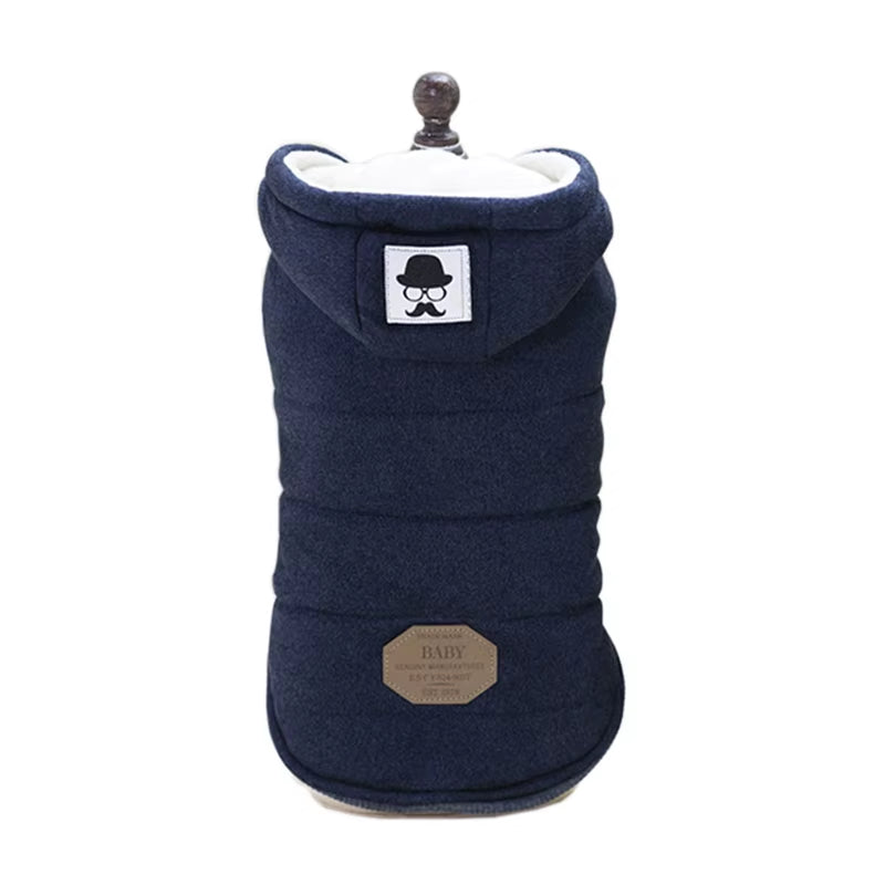 Winter Dog Clothes Thick Warm Clothes for Small Dogs Hooded Puppy Pet Dog Coat Jacket Classic Chihuahua Yorkie Clothing Outfits