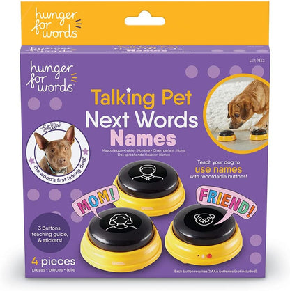 Talking Pet Next Words Names Button Set (3 Pieces)